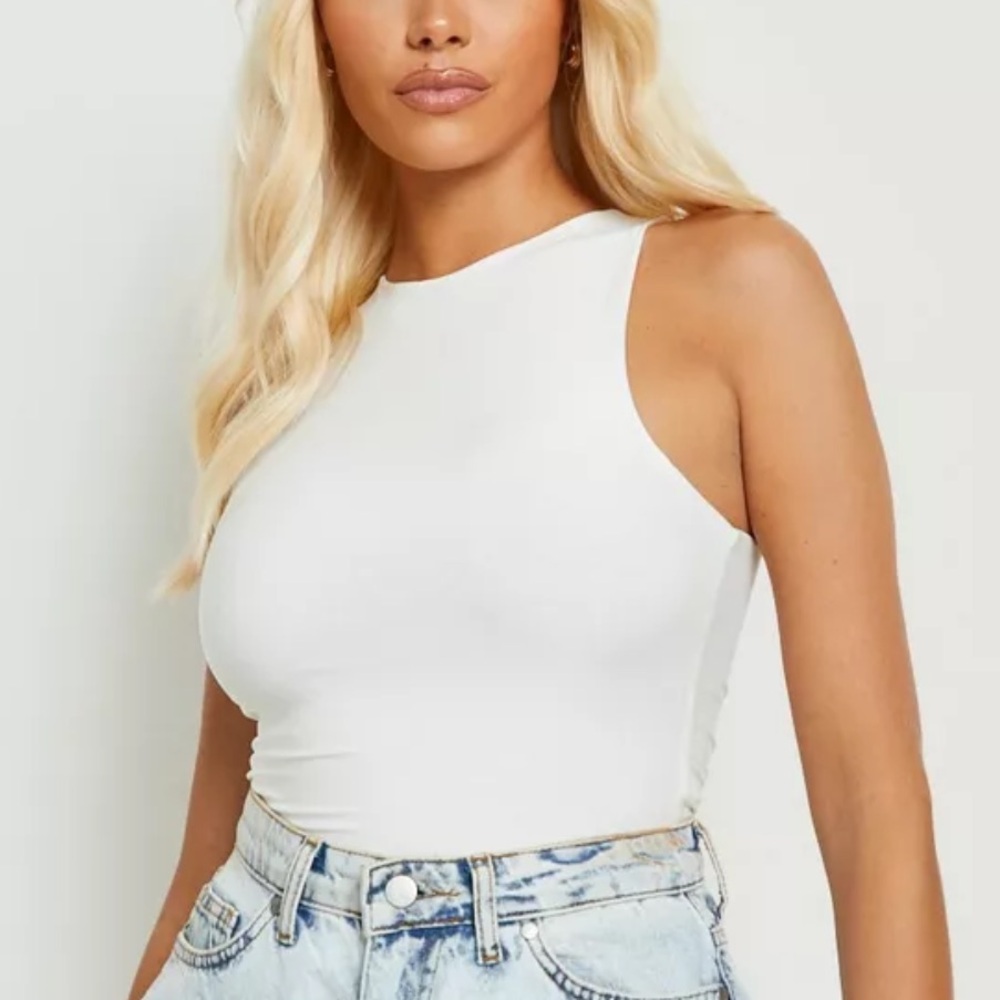 Boohoo Racerback Bodysuit